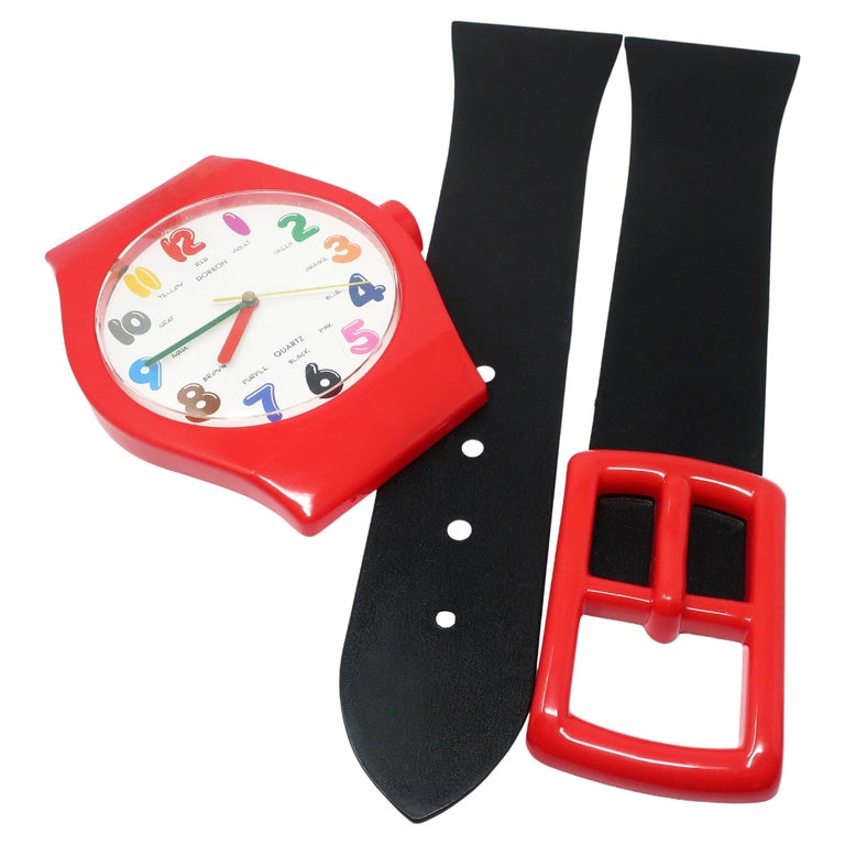 1980s Wristwatch Wall Clock For Sale at 1stDibs