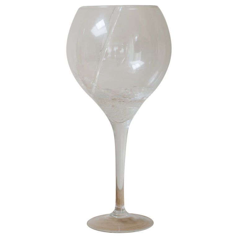 1980's xl wine glass ... publicity sign ... For Sale at 1stDibs