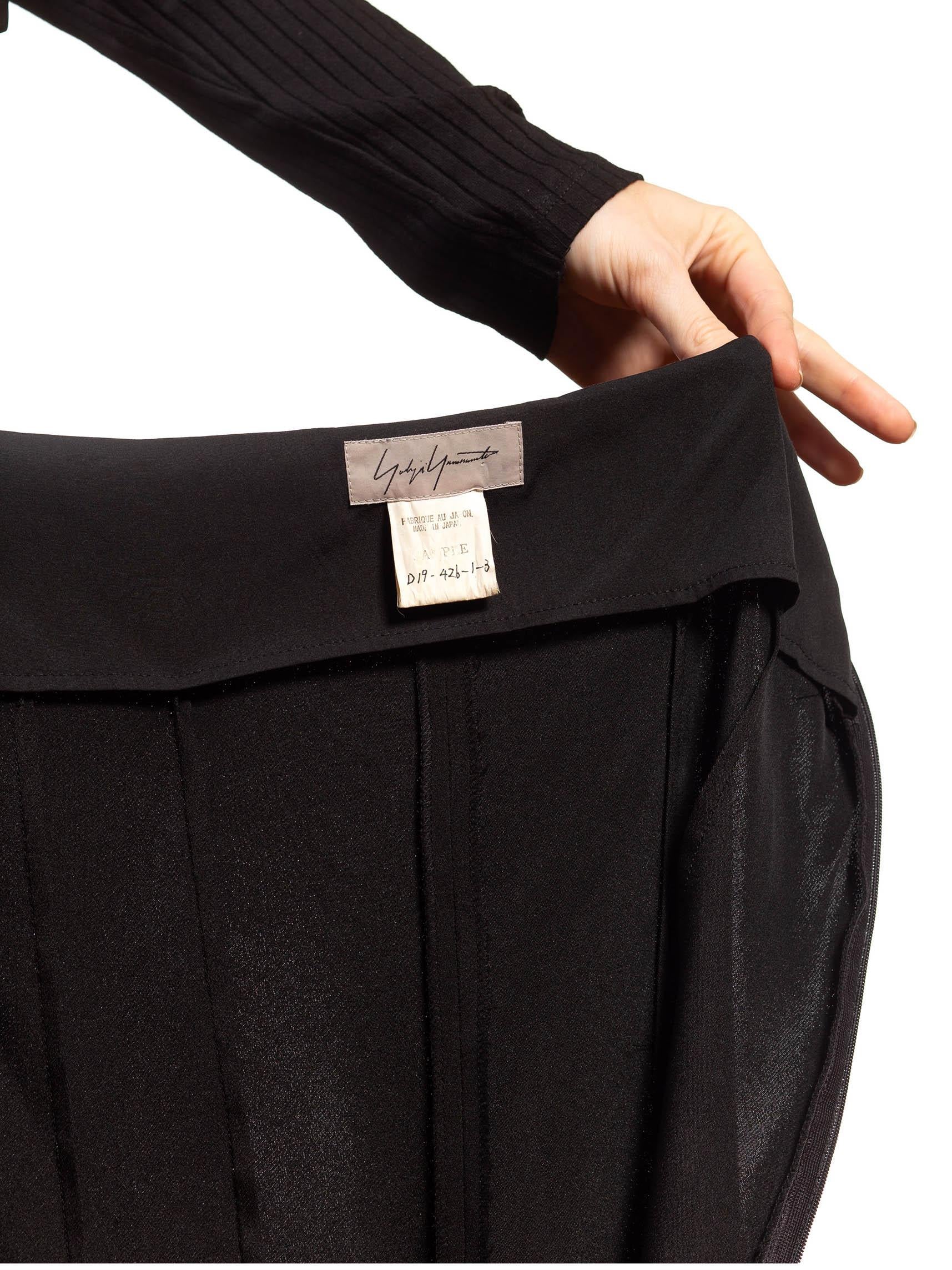 1980S Yohji Yamamoto Black Silk Sexy Backless Halter Jumpsuit For Sale 3