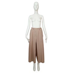1980's YOHJI YAMAMOTO tan ultra wide leg pants