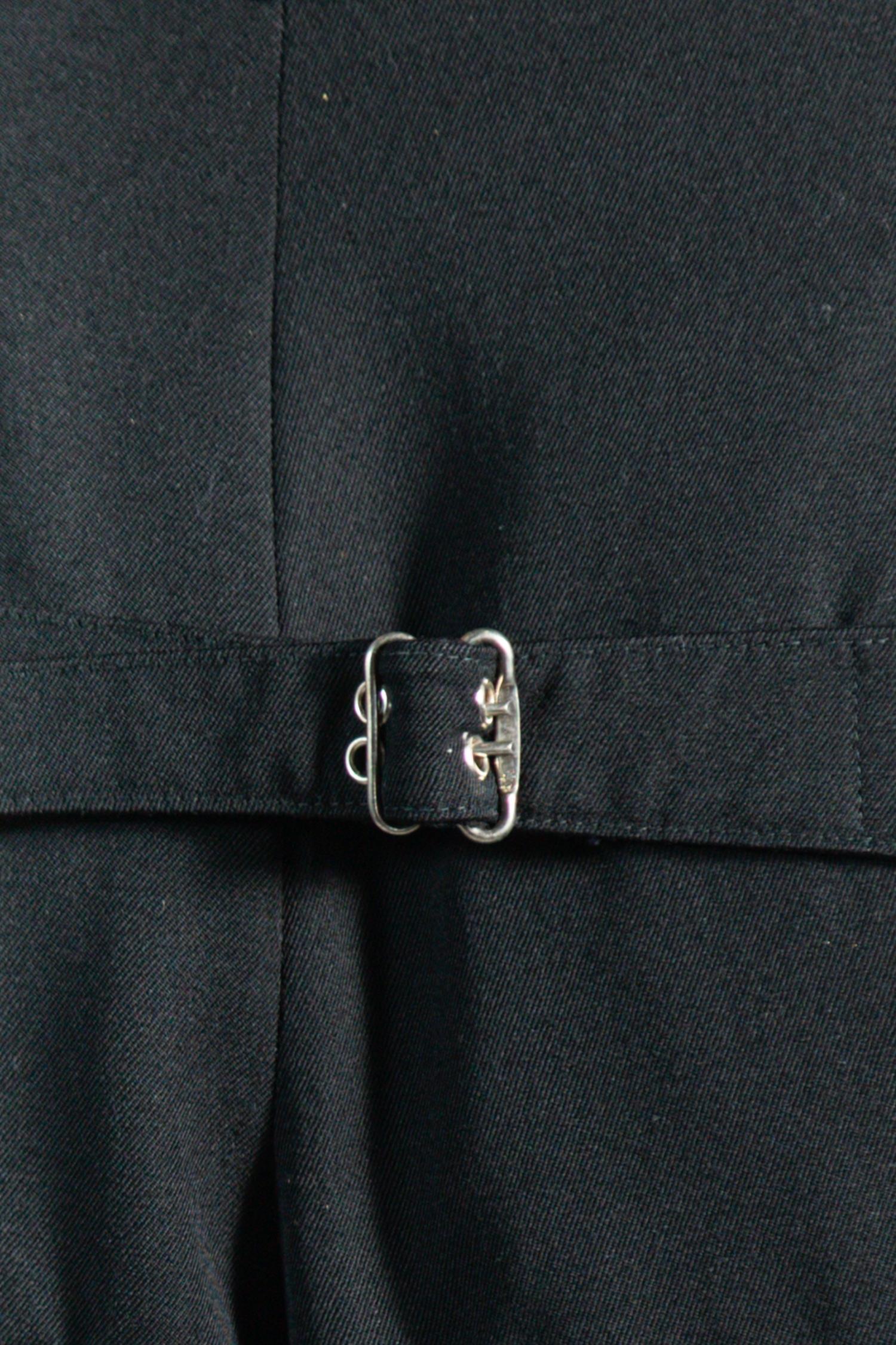 1980S Yohji Yamamoto Wool Men's Extreme High Waist Pants 3