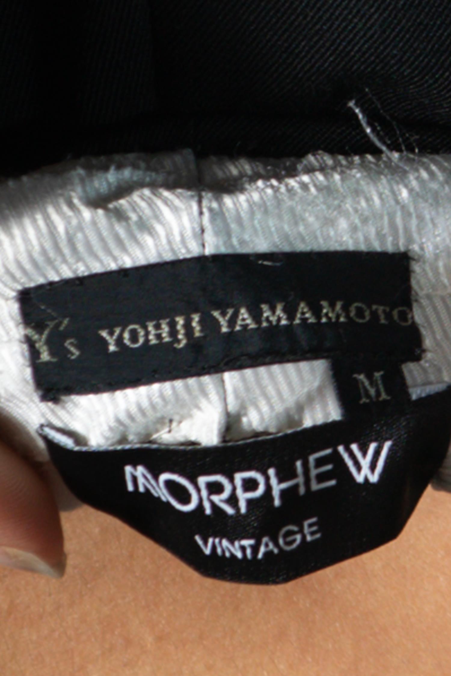 1980S Yohji Yamamoto Wool Men's Extreme High Waist Pants 4