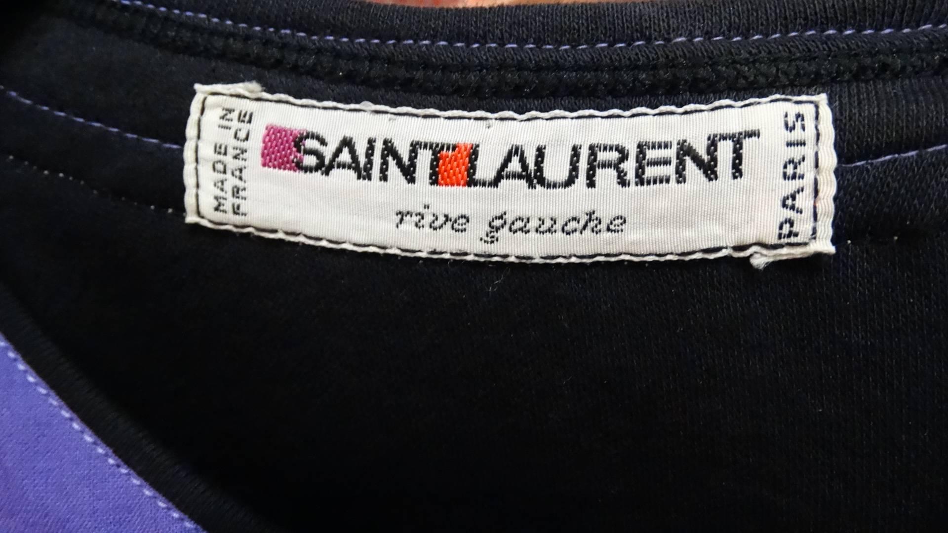 1980s Yves Saint Laurent Bell Sleeve Maxi Dress 2