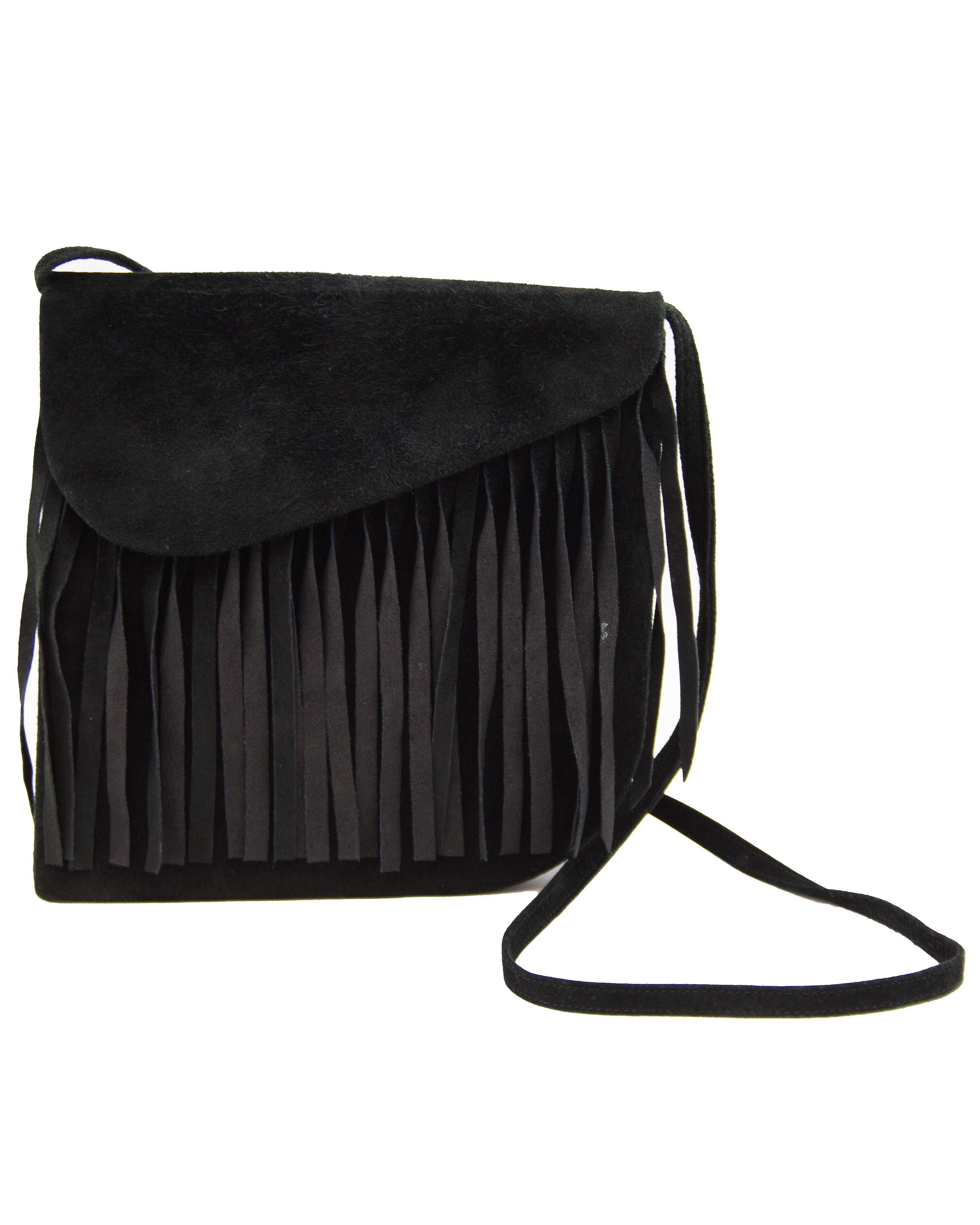 saint laurent wildleder tasche