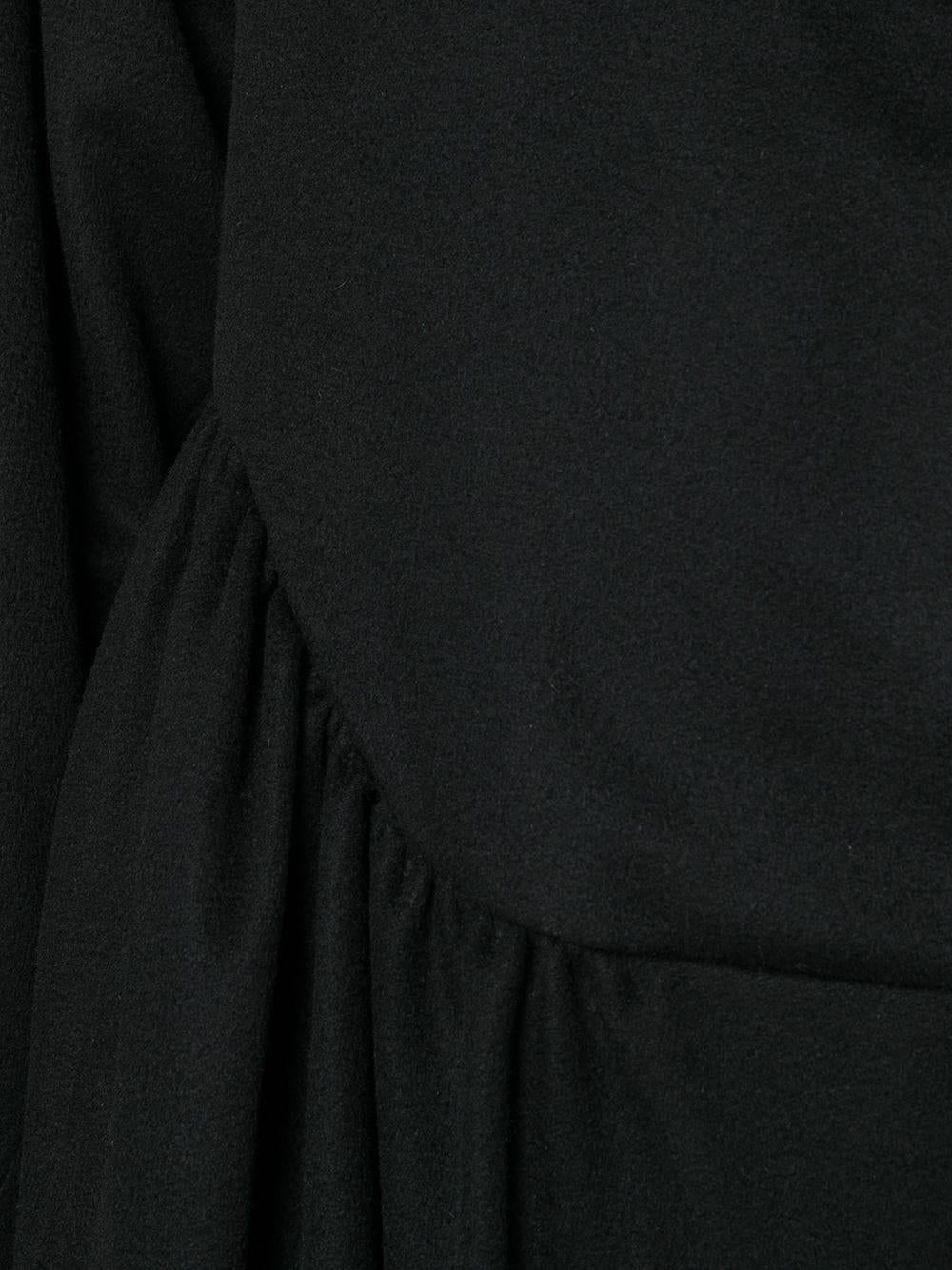 1980s Yves Saint Laurent Black Wool Coat 1