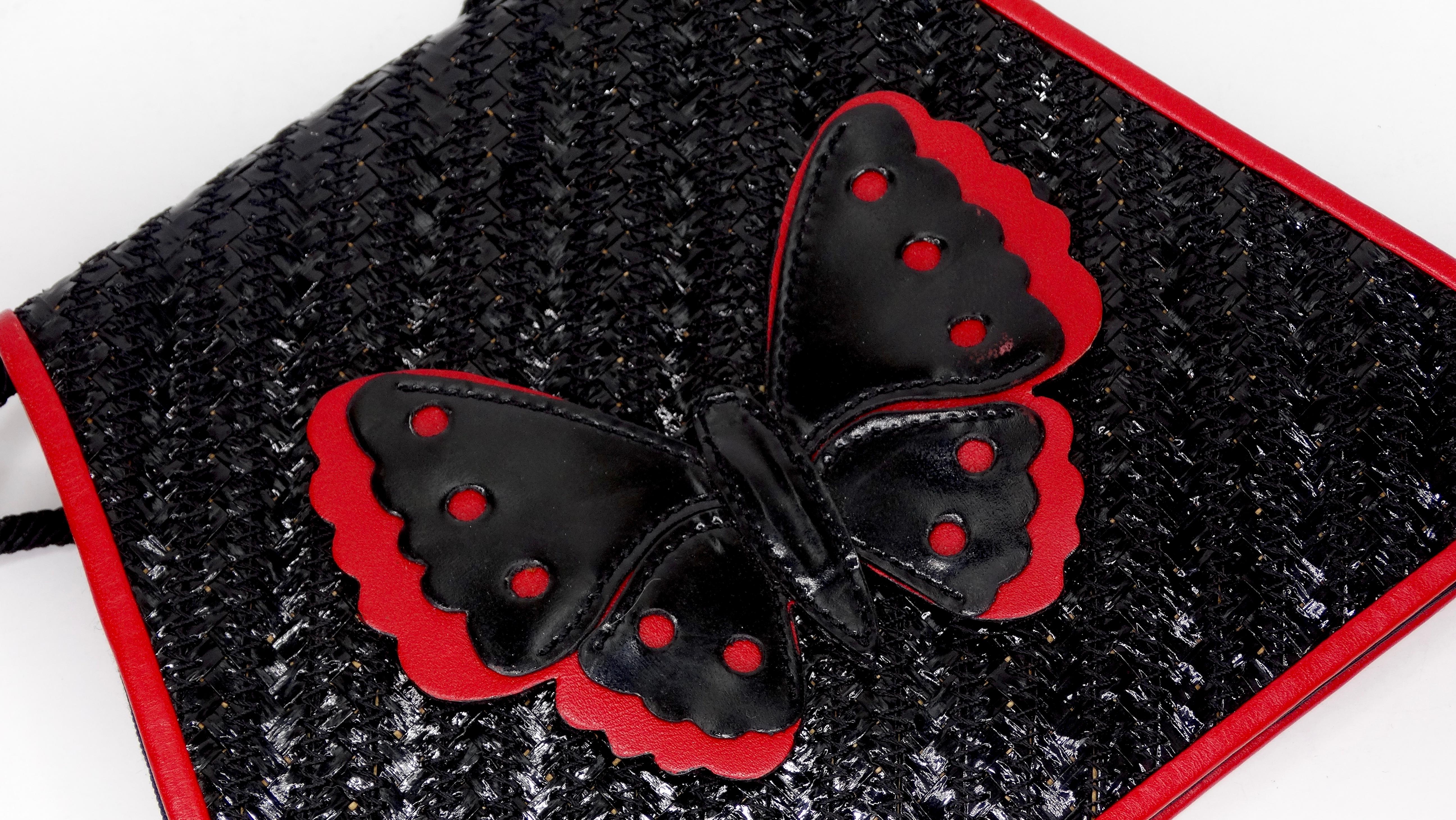 Black 1980s Yves Saint Laurent Butterfly Bag
