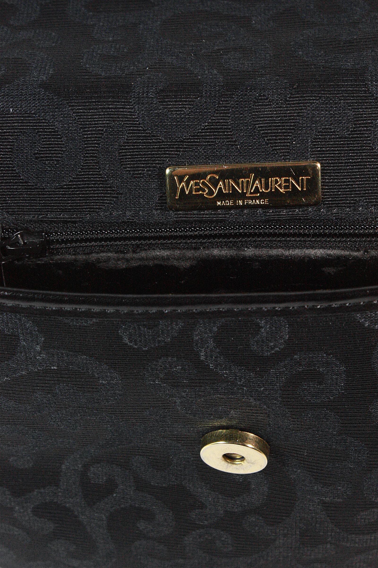 1980s Yves Saint Laurent Canvas Heart Handbag 1