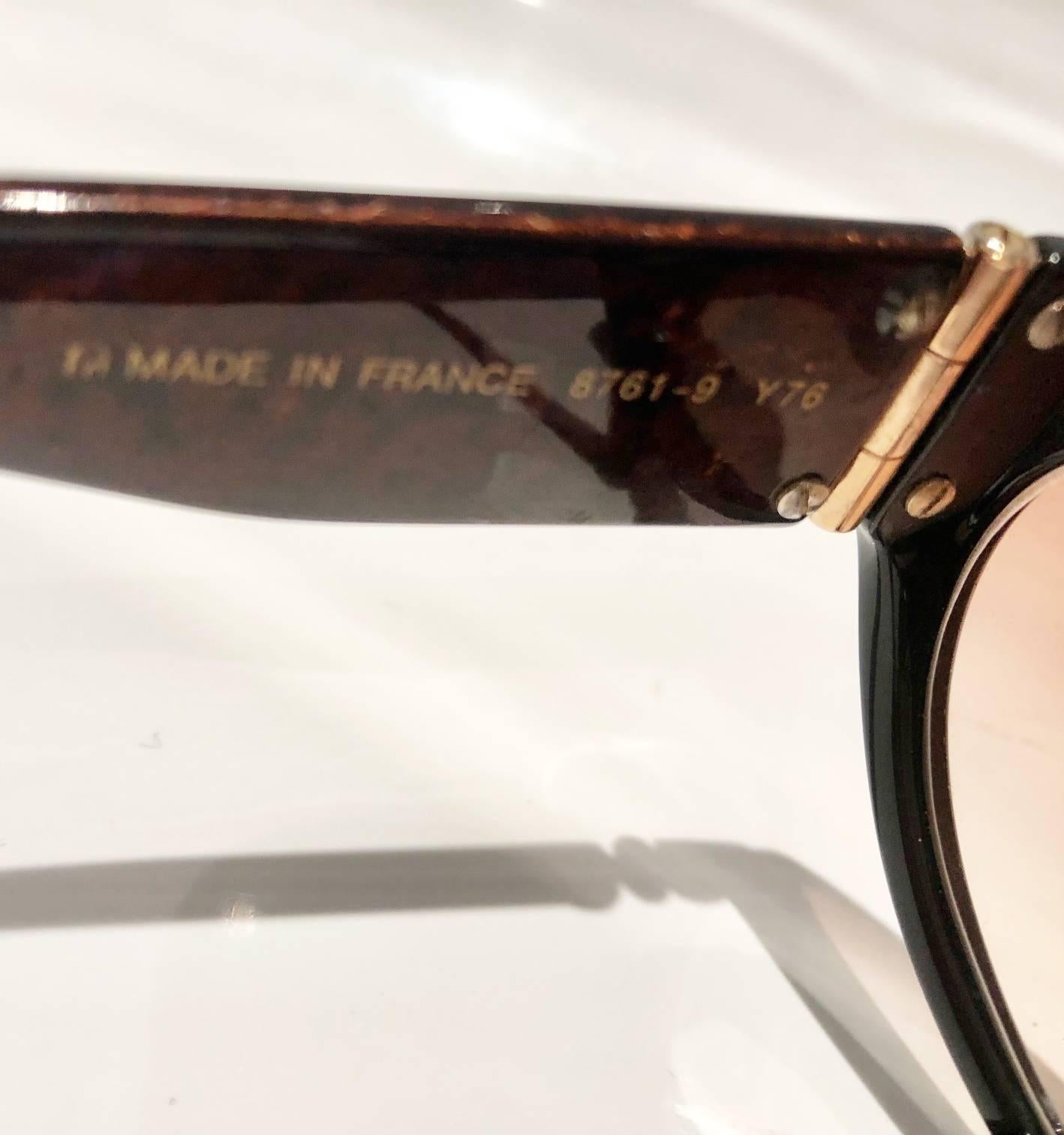 Occhiali da sole Aviator anni '80 Yves Saint Laurent Champs Elysees 5