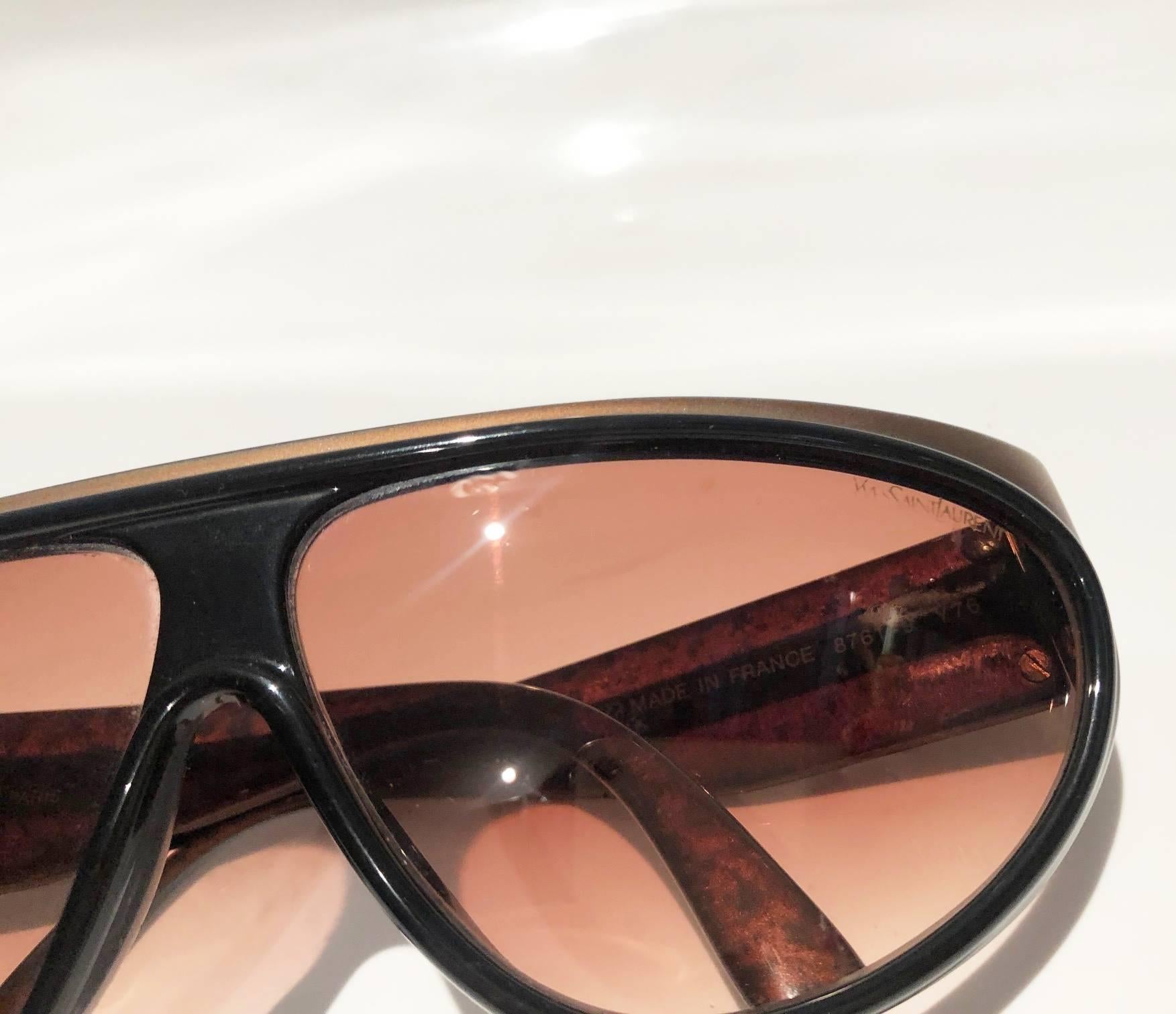 Occhiali da sole Aviator anni '80 Yves Saint Laurent Champs Elysees 6
