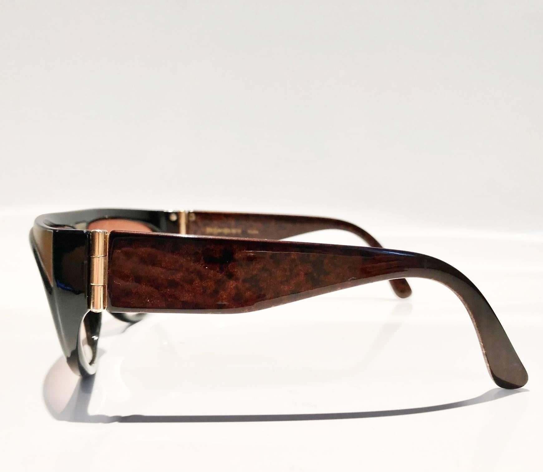 da uomo o donna Occhiali da sole Aviator anni '80 Yves Saint Laurent Champs Elysees