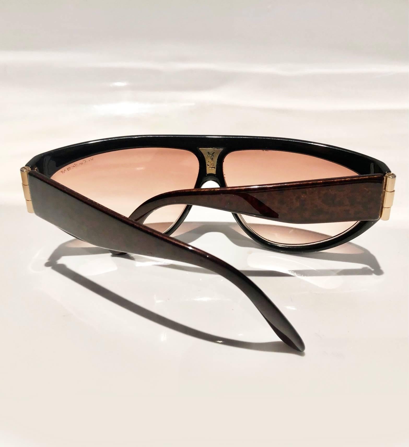 Occhiali da sole Aviator anni '80 Yves Saint Laurent Champs Elysees 1