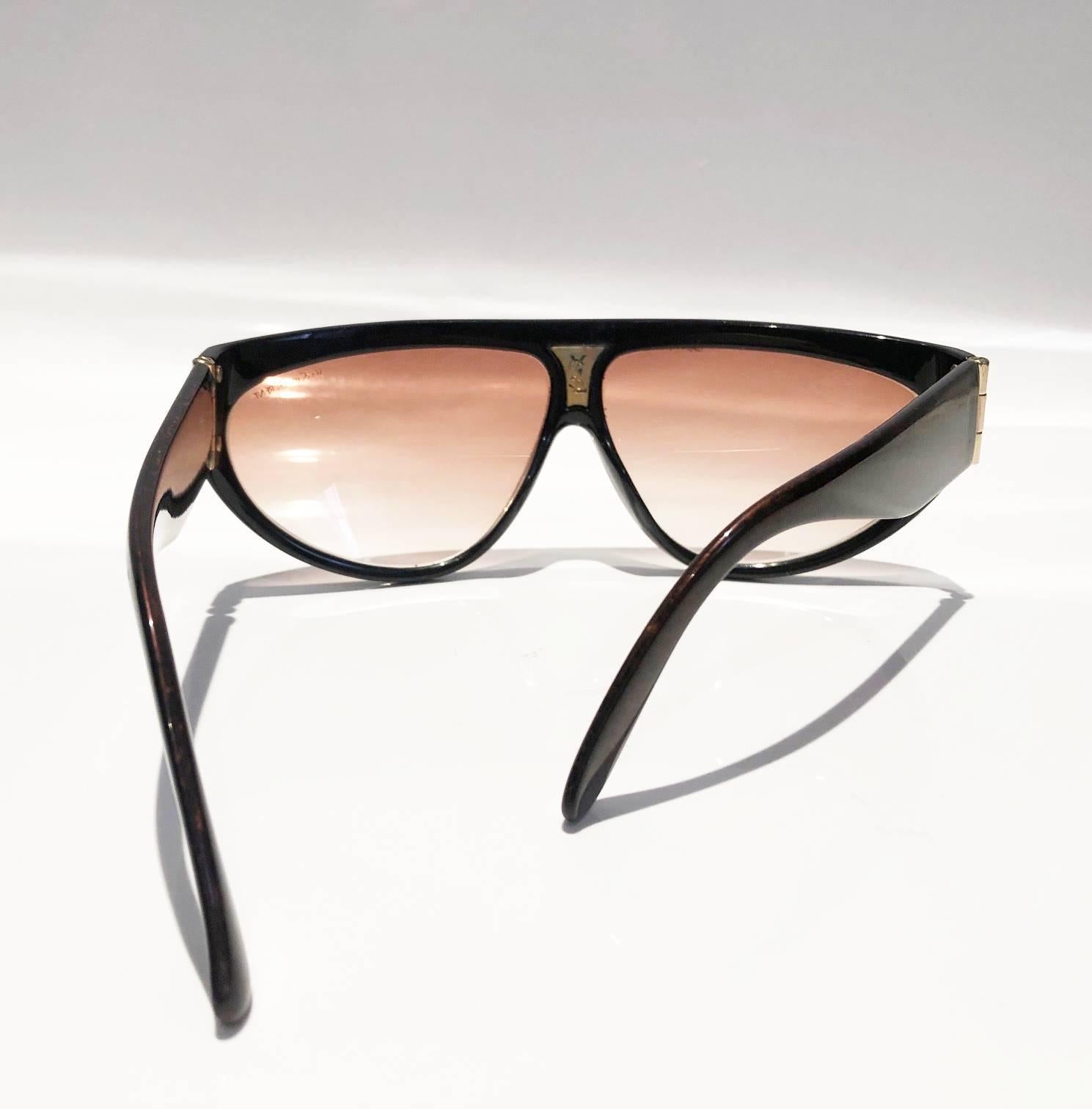 Occhiali da sole Aviator anni '80 Yves Saint Laurent Champs Elysees 2