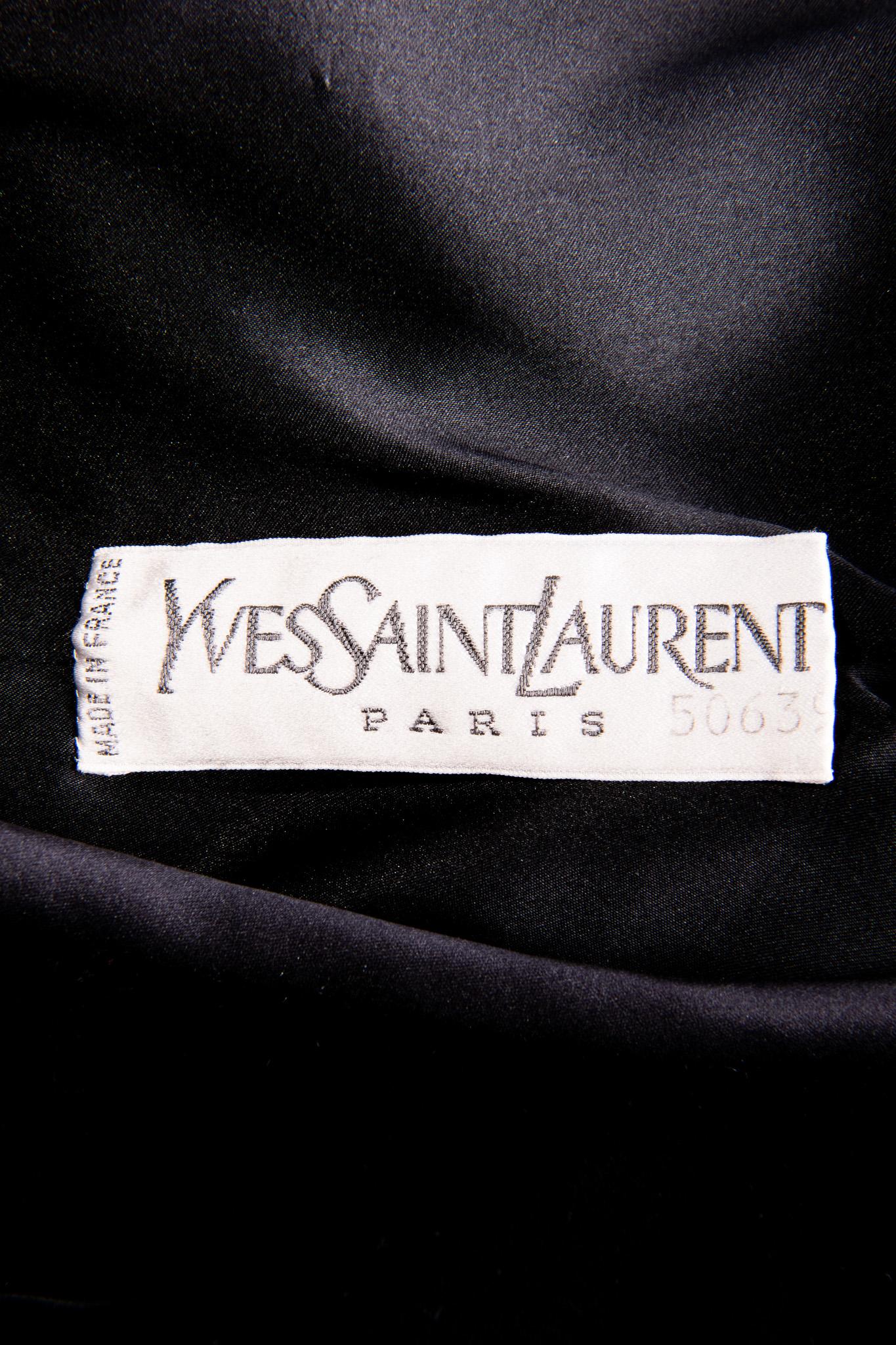 Women's 1980's Yves Saint Laurent Couture Velvet Cocktail Dress