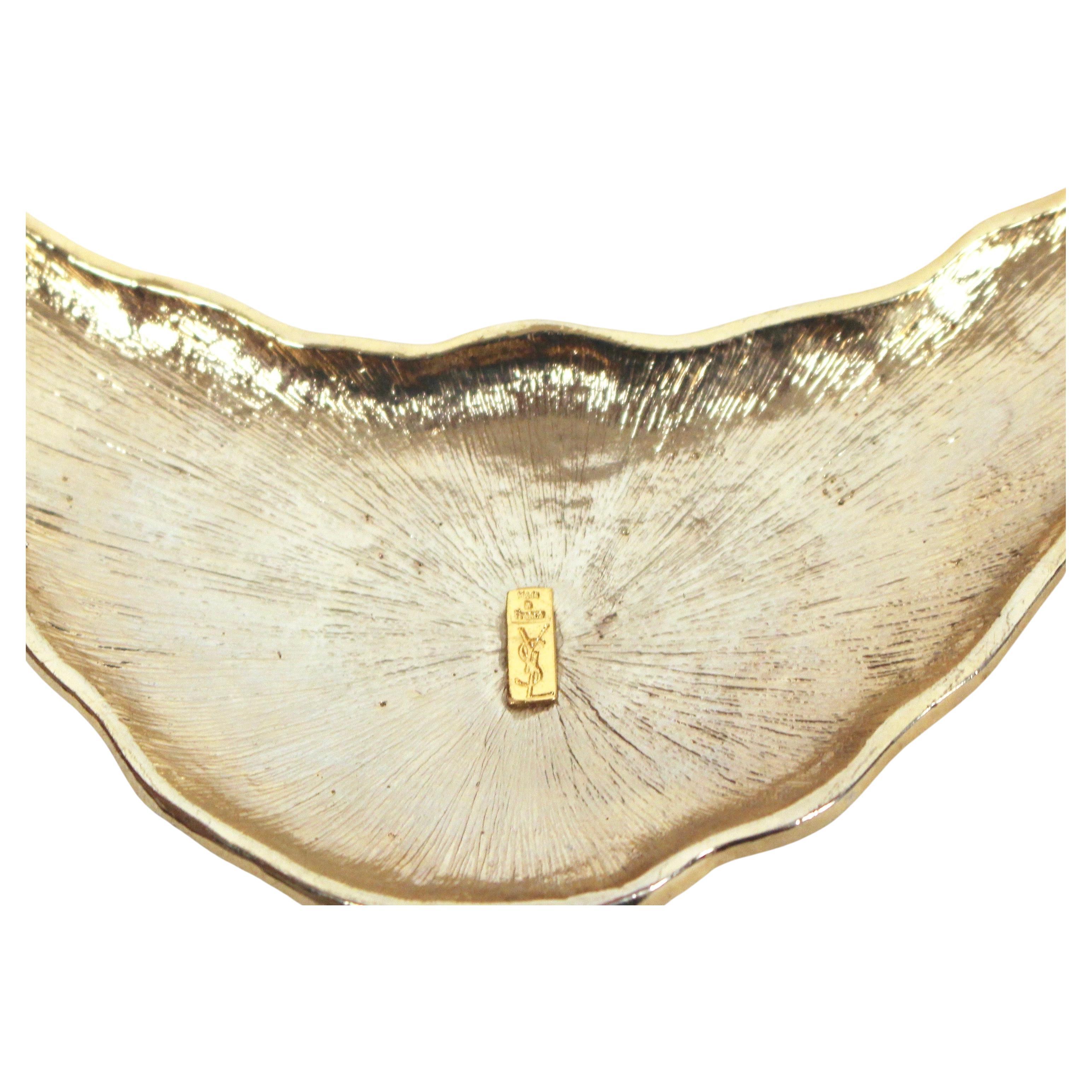 Collana Yves Saint Laurent del 1980 con cristalli sfaccettati e smalto in vendita 1