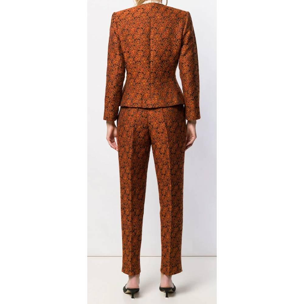 1980s Yves Saint Laurent Jacquard Trousers Suit In Excellent Condition In Lugo (RA), IT