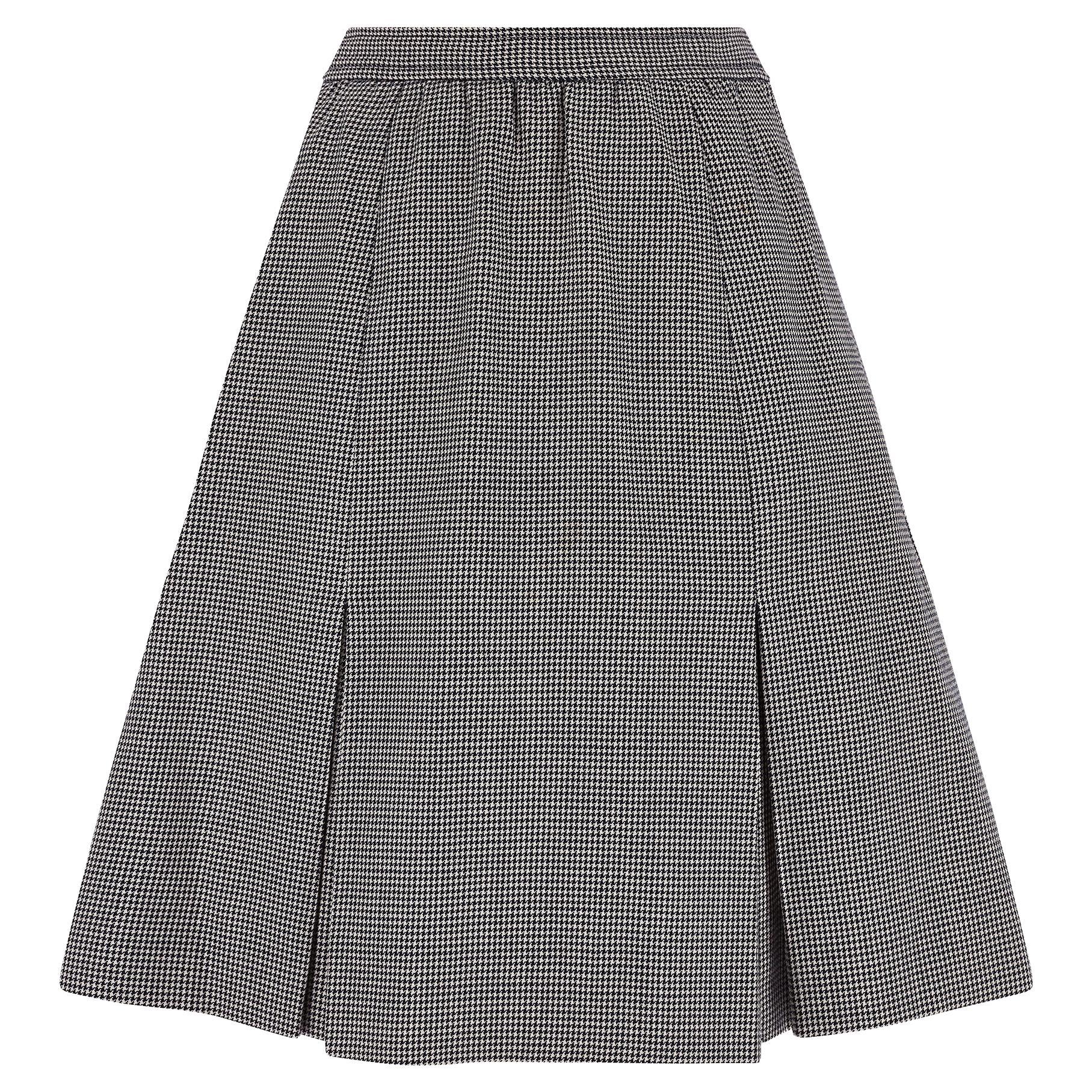 1980s Yves Saint Laurent Navy Houndstooth Mini-Skirt For Sale