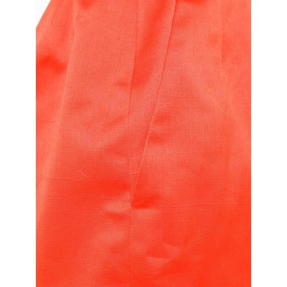 Women's 1980s Yves Saint Laurent Red Straight Skirt