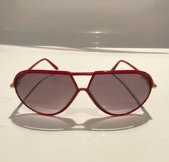 1980s Yves Saint Laurent 8129 Y21 Aviator Sunglasses