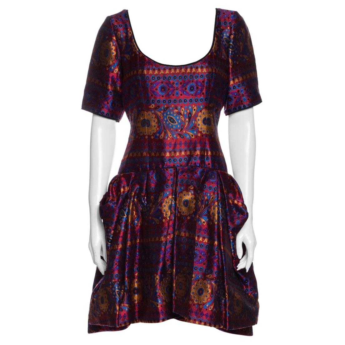 1980s Yves Saint Laurent Rive Gauche Embroidered Dress
