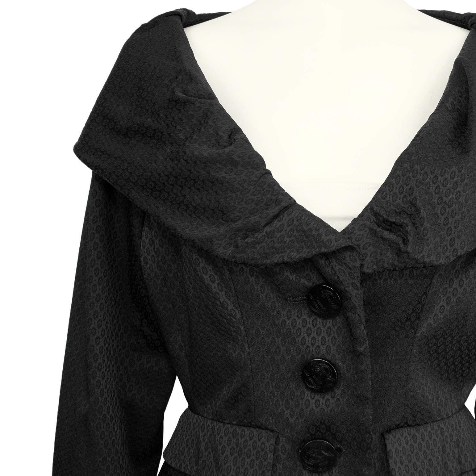 Chaqueta Yves Saint Laurent Rive Gauche de los años 80 con cuello fruncido en venta 1