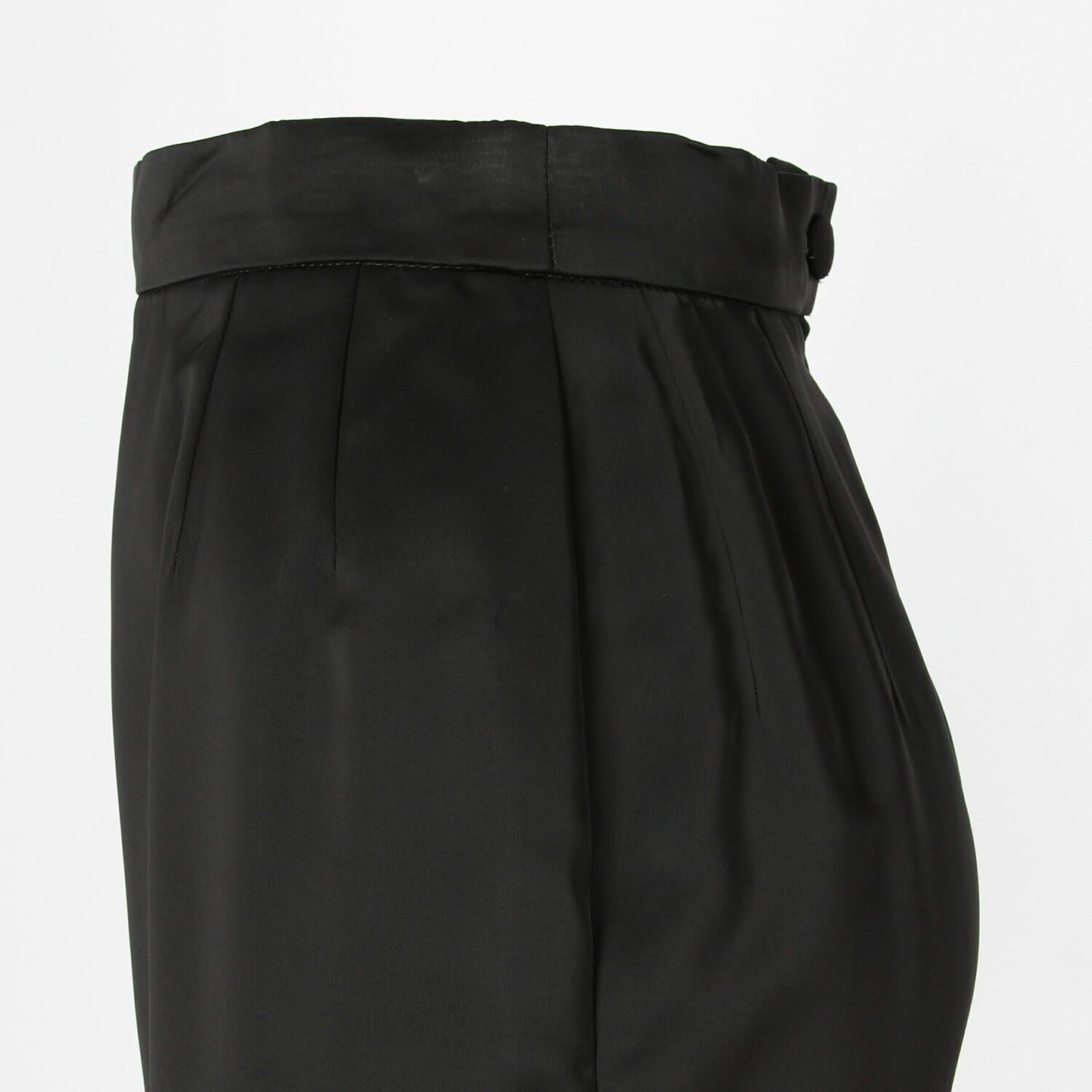 1980s Yves Saint Laurent Silk Skirt For Sale 3