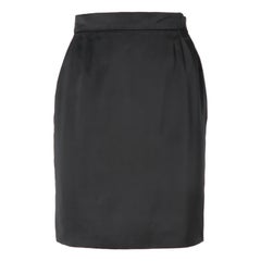 1980s Yves Saint Laurent Silk Skirt