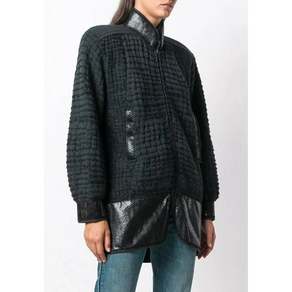 wool jacket snakeskin