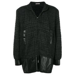 Vintage 1980s Yves Saint Laurent Wool and Snakeskin Jacket