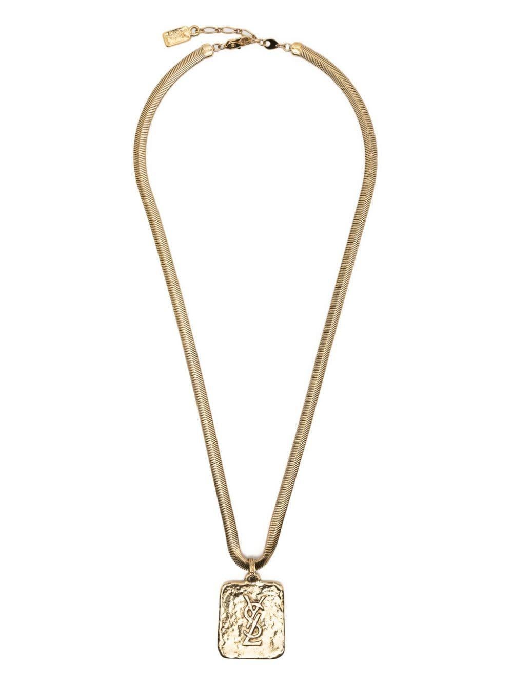 cassandre twist pendant necklace in metal