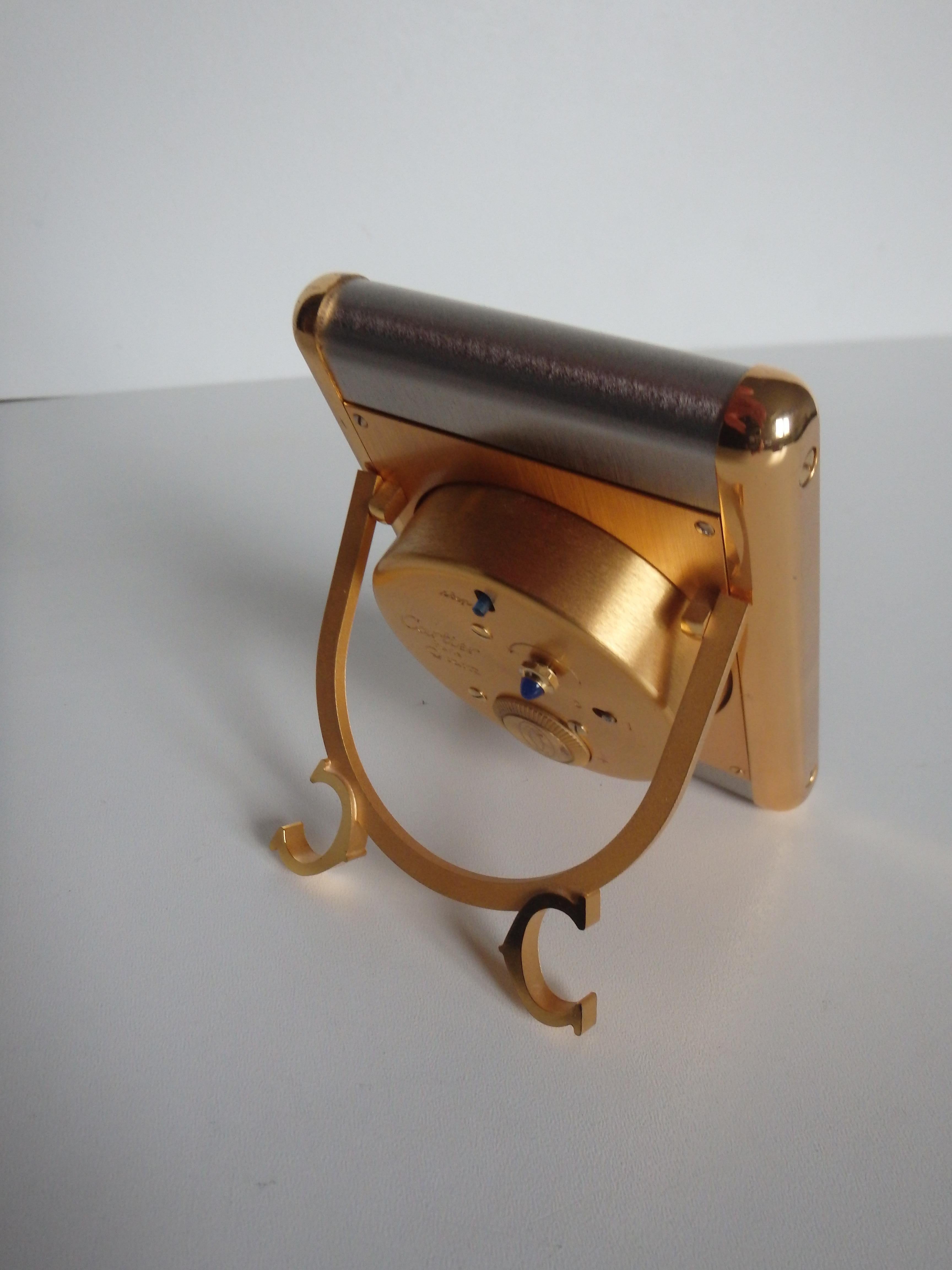 Late 20th Century 1980this CARTIER Tank table clock  For Sale