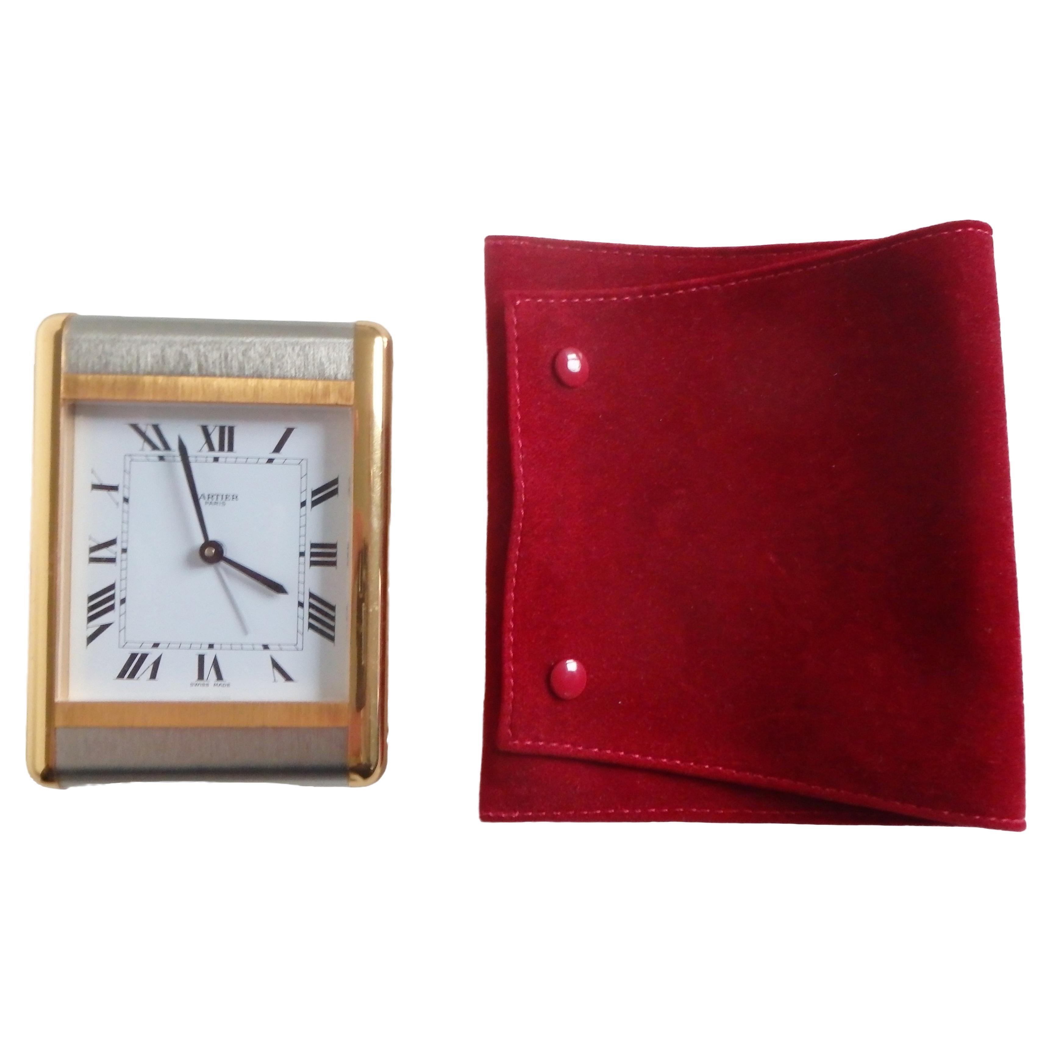 1980this CARTIER Tank table clock  For Sale