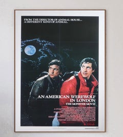 1981 Un lupo mannaro americano a Londra Poster originale d'epoca