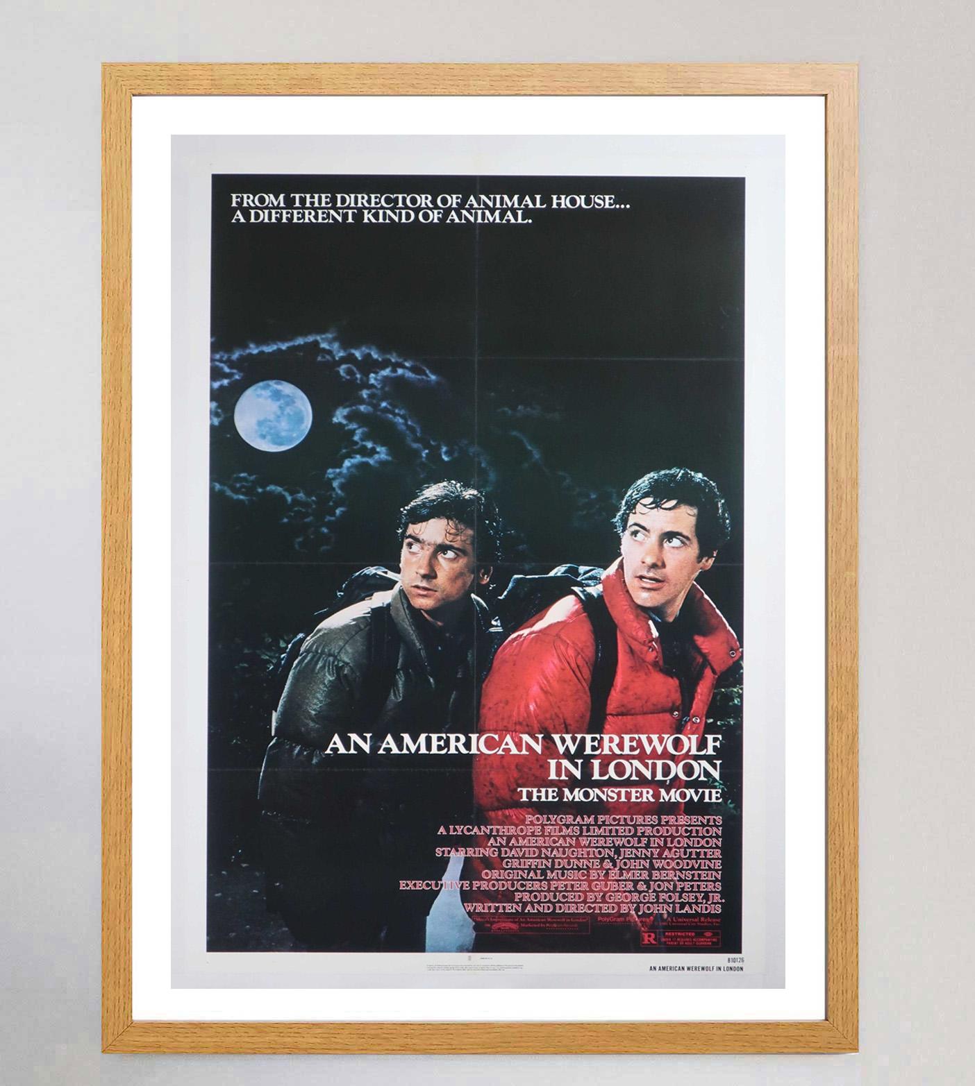 1981 An American Werewolf in London Original Vintage Poster In Good Condition For Sale In Winchester, GB