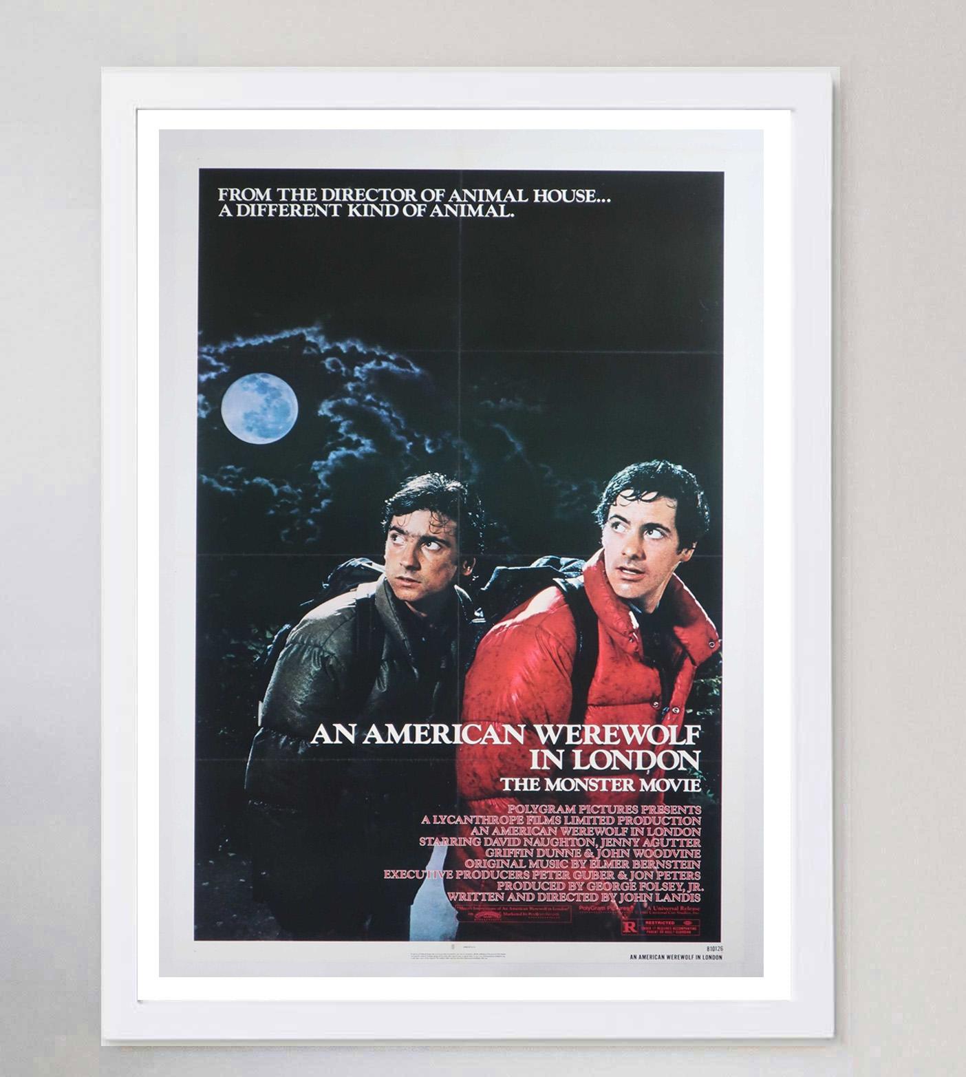 Linen 1981 An American Werewolf in London Original Vintage Poster For Sale