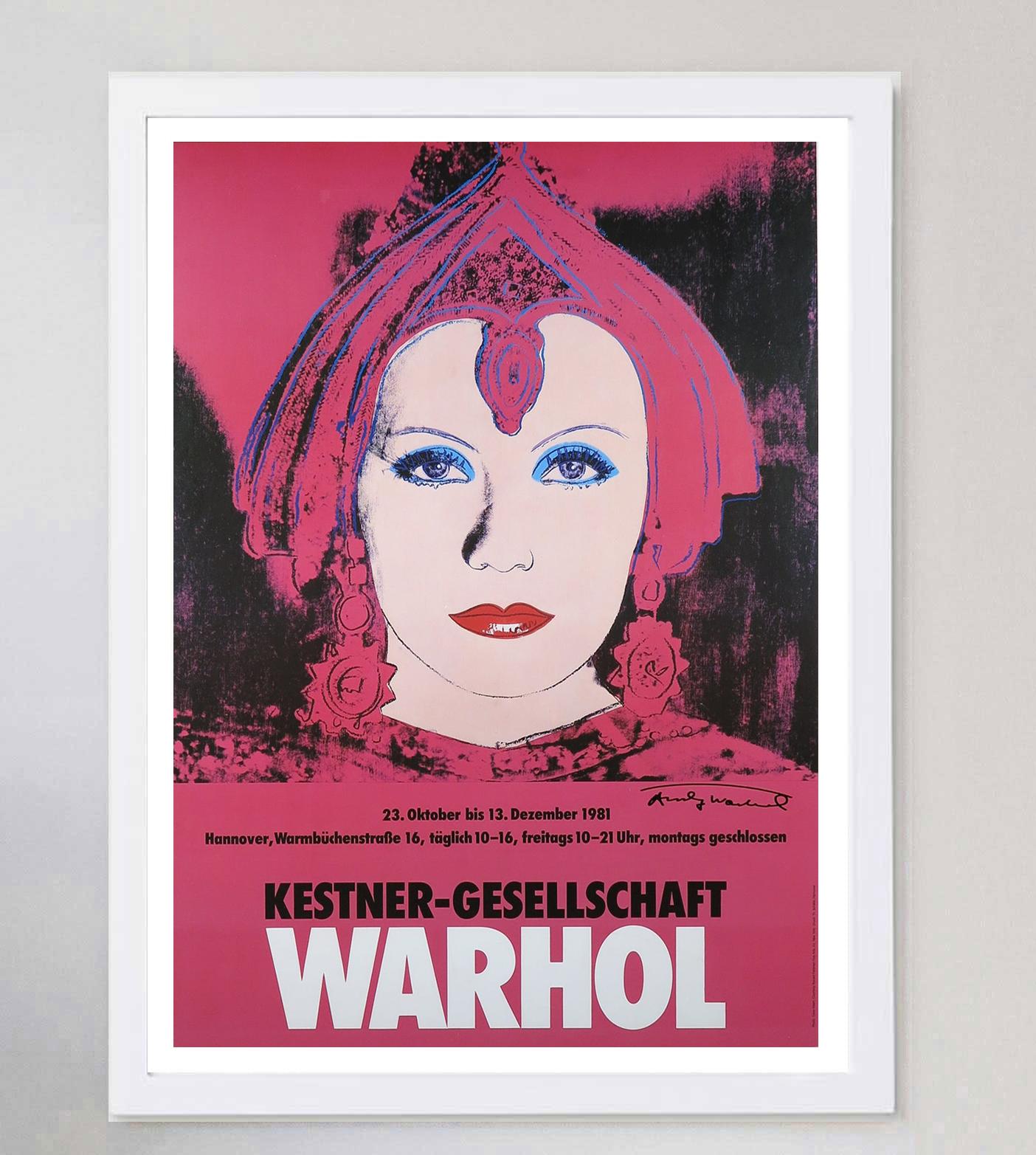 1981 Andy Warhol - Kestner-Gesellschaft Original Vintage Poster In Good Condition For Sale In Winchester, GB