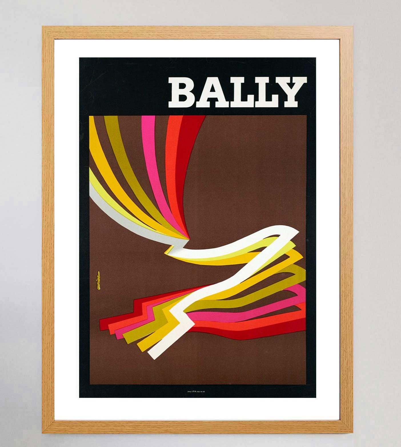 French 1981 Bally - Kinetic Man Original Vintage Poster For Sale
