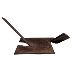 1981 BHW Patinated Bronze Abstract Table Sculpture