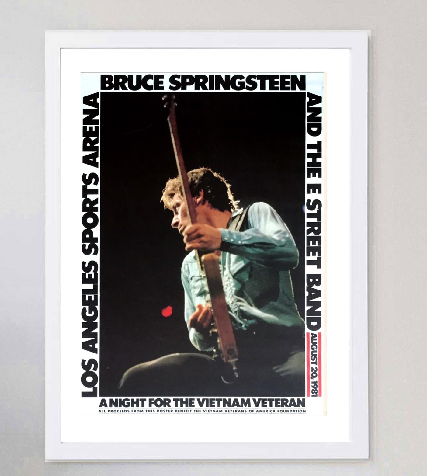 1981 Bruce Springsteen – Los Angeles, Original-Vintage-Poster im Zustand „Gut“ im Angebot in Winchester, GB