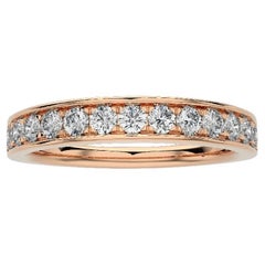 1981 Classic Collection: 0.4ct Diamond Wedding Band Ring in 14K Rose Gold