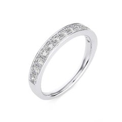 1981 Classic Collection: 0.4ct Diamond Wedding Band Ring in 14K White Gold