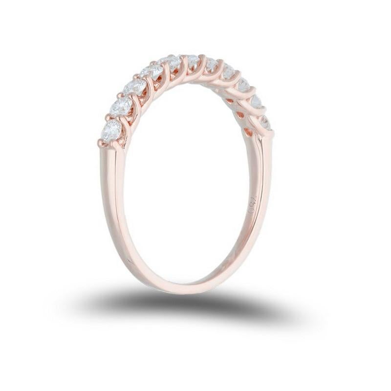 Round Cut 1981 Classic Collection Ring: 0.5 Carat Diamonds in 14k Rose Gold For Sale