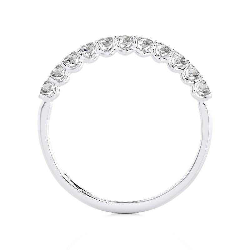 Modern 1981 Classic Collection Ring: 0.5 Carat Diamonds in 14k White Gold For Sale