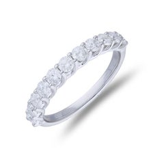 1981 Classic Collection Wedding Band: 1 Carat Diamonds in 14K White Gold