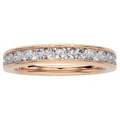 1981 Classic Collection Wedding Band Ring: 0.5 Ct Diamonds in 14K Rose Gold