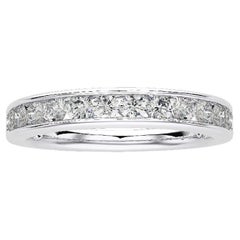 1981 Classic Collection Wedding  Band Ring: 0.5 Ct Diamonds in 14K White Gold