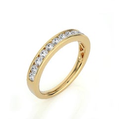 1981 Classic Collection Wedding Band Ring: 0.5 Ct Diamonds in 14K Yellow Gold