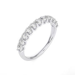1981 Classic Collection Wedding Band Ring: 0.8 Carat Diamonds in 14K White Gold