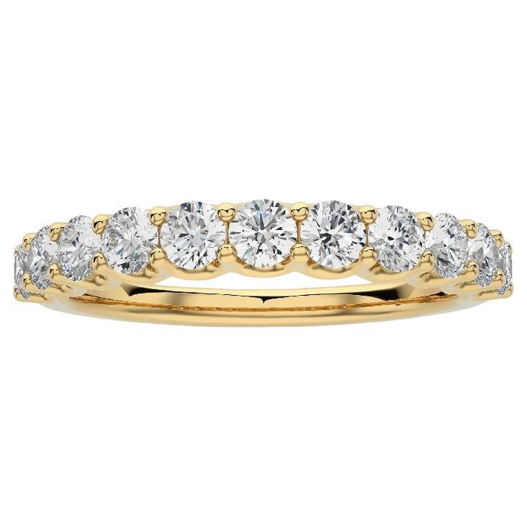 1981 Classic Collection Wedding Band Ring: 0.8 Carat Diamonds in 14K Yellow Gold