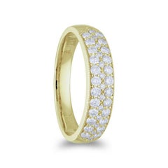 1981 Classic Collection Wedding  Band Ring: 0.85 Ct Diamonds in 14K Yellow Gold