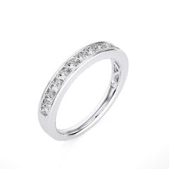 1981 Classic Collection Wedding Band Ring: 1 Ct Diamonds in 14K White Gold